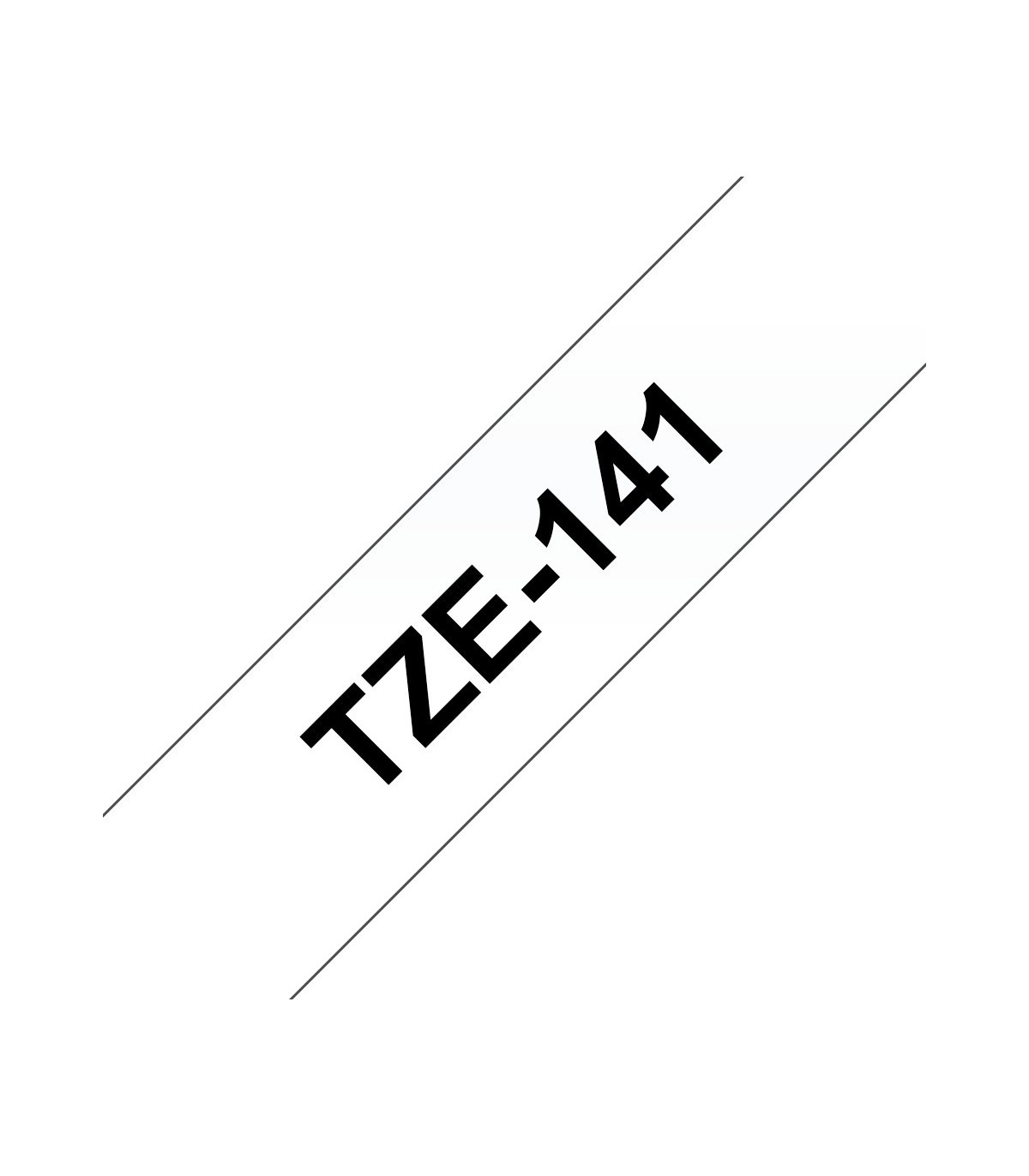 COMPATIBLE CON Brother TZe141 Cinta Laminada Generica de Etiquetas - Texto negro sobre fondo transparente - Ancho 18mm x 8 m.