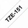 COMPATIBLE CON Brother TZe151 Cinta Laminada Generica de Etiquetas - Texto negro sobre fondo transparente - Ancho 24mm x 8 m.