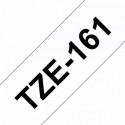 COMPATIBLE CON Brother TZe161 Cinta Laminada Generica de Etiquetas - Texto negro sobre fondo transparente - Ancho 36mm x 8 m.