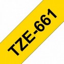 COMPATIBLE CON Brother TZe661 Cinta Laminada Generica de Etiquetas - Texto negro sobre fondo amarillo - Ancho 36mm x 8 metros