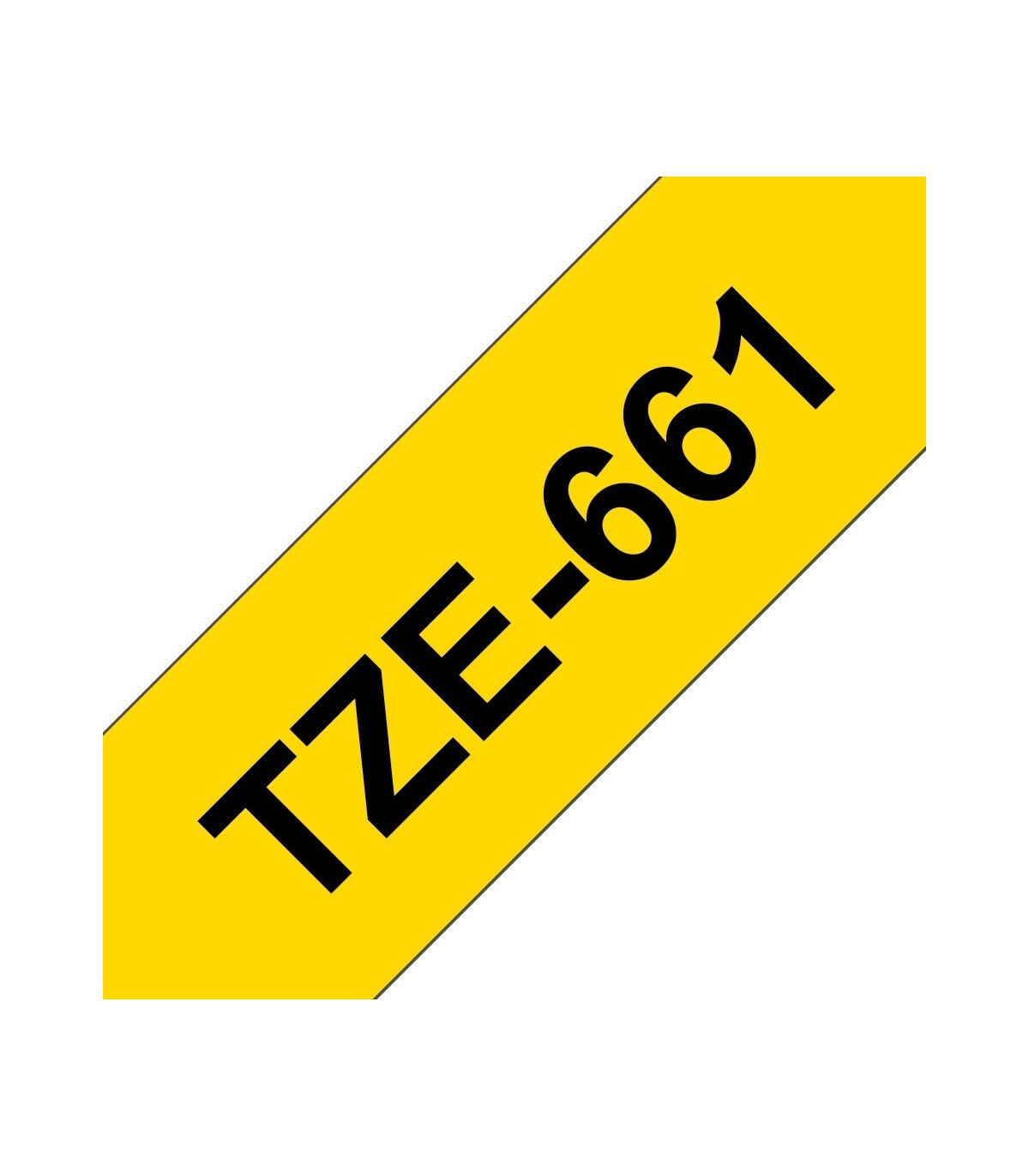 COMPATIBLE CON Brother TZe661 Cinta Laminada Generica de Etiquetas - Texto negro sobre fondo amarillo - Ancho 36mm x 8 metros